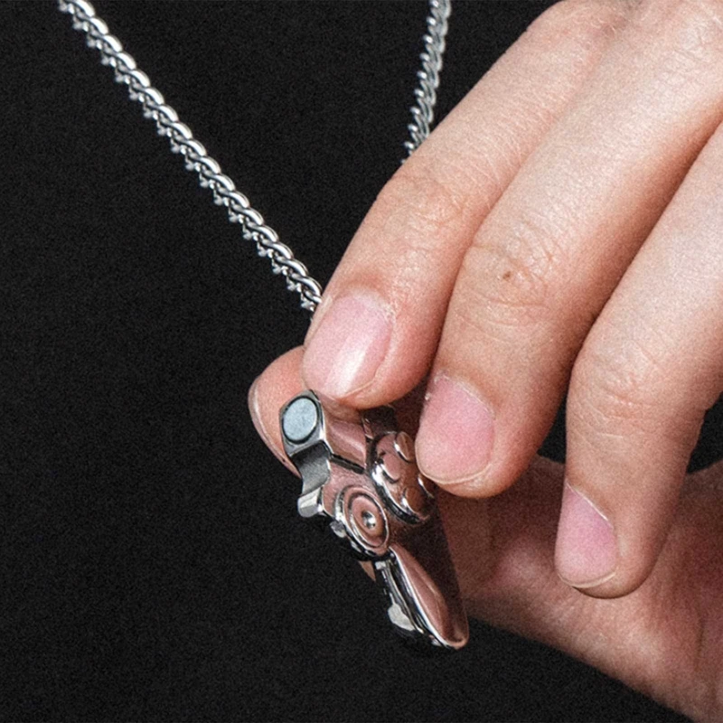 2 шт. разделенный Магнитный игровой контроллер с подвеской ожерелье для пар