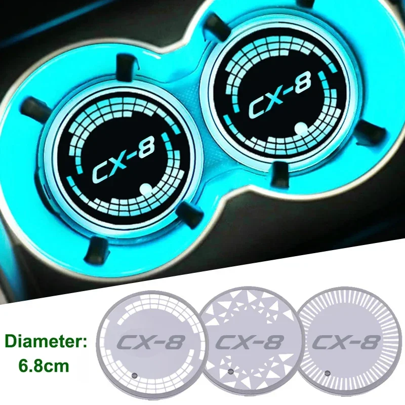 Красочные сменные автомобильные держатели для напитков Mazda CX8 декоративная