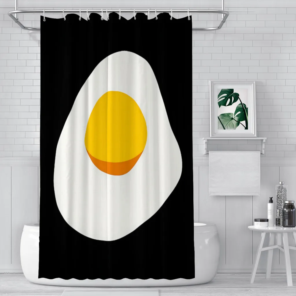 

Sunny-Side Up Egg иллюстрация, для ванной занавески для душа водонепроницаемые перегородки уникальный домашний Декор Аксессуары для ванной комнаты