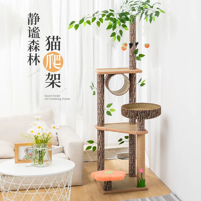 137cm Scratching Post for Cats Accessories for Home Cat Tree Tower Bed Pet Items Cats Scrapers Offer Things Scraper Large Climb