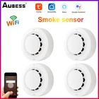 Датчик дыма с Wi-Fi, умный детектор дыма для домашней системы безопасности