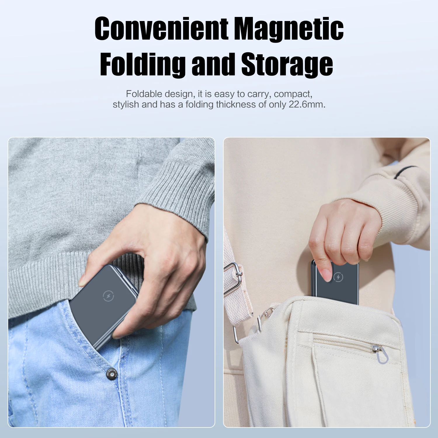 Portable 3 in 1 Foldable Wireless Charger Stand Dock for iPhone 14 13 Holder Magnetic Fast Charging Station for Apple Watch S8