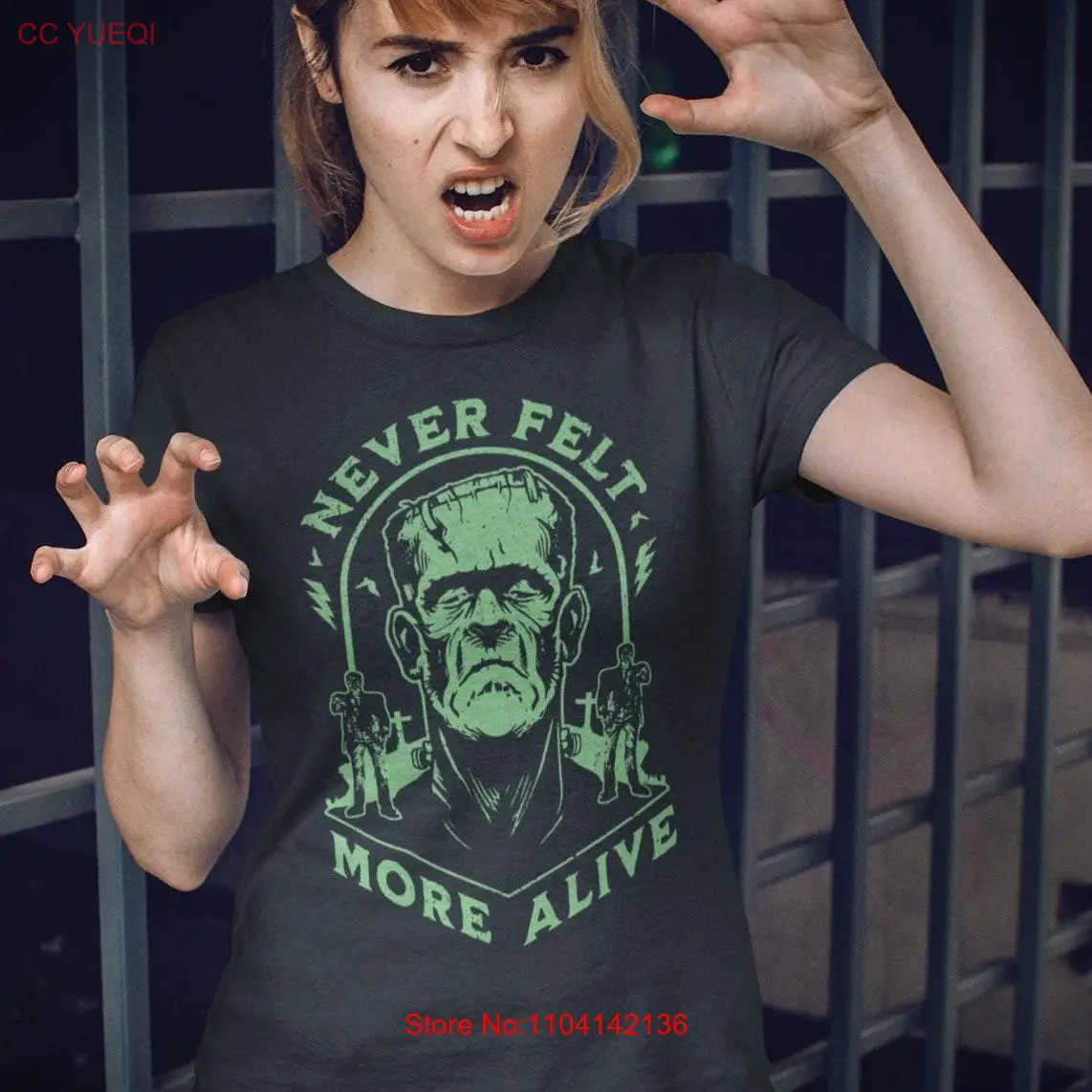 Рубашка на Хэллоуин для Monster Frankenstein T с удобными цветами длинными или короткими