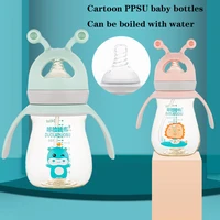 baby bottles ppsu drop resistant wide caliber anti bloating baby straw bottles with handles above 240300ml bottles baby