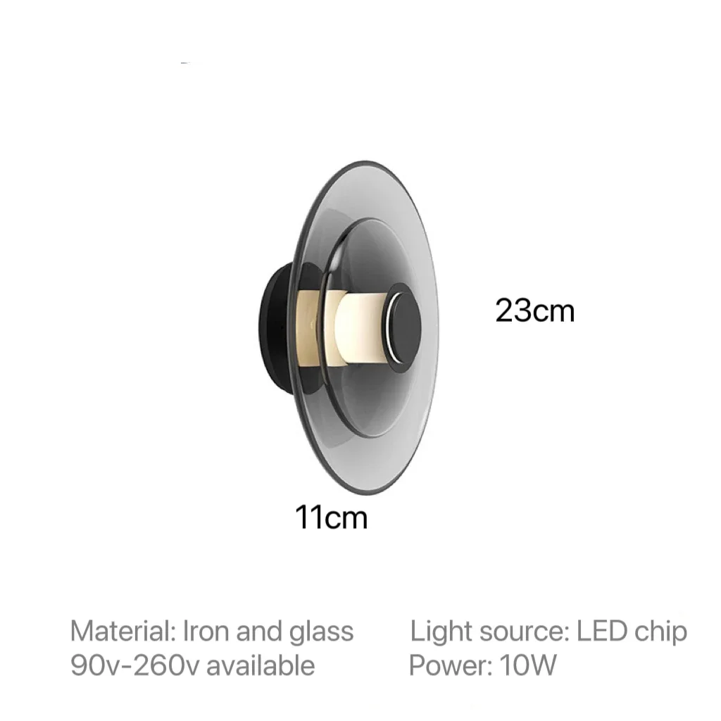 

Стеклянная настенная лампа LED