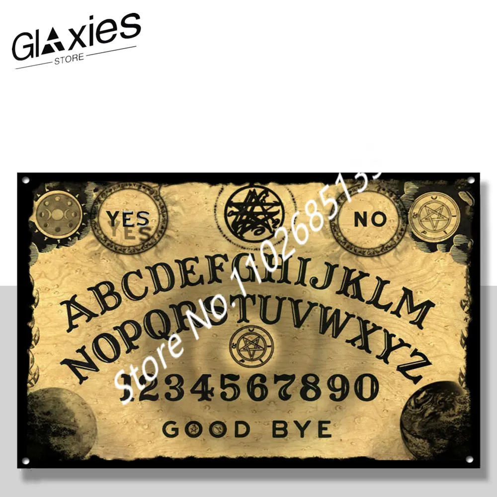 

OUIJA BOARD METAL SIGN, GHOSTS, SCARY, DECOR, WALL ART,RETRO,UNIQUE,TATTOO