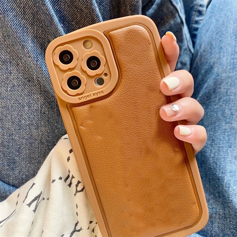 

Luxury l-L/V Leather Embossed Design High-End Phone Case for iphone 13 12 XS 11 Pro Max Mini X XR 7 8 Plus lens protection