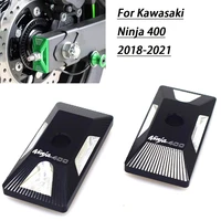 motorcycle accessories cnc aluminum alloy rear fork spindle chain adjuster blocks for kawasaki ninja 400 ninja400 2018 2021