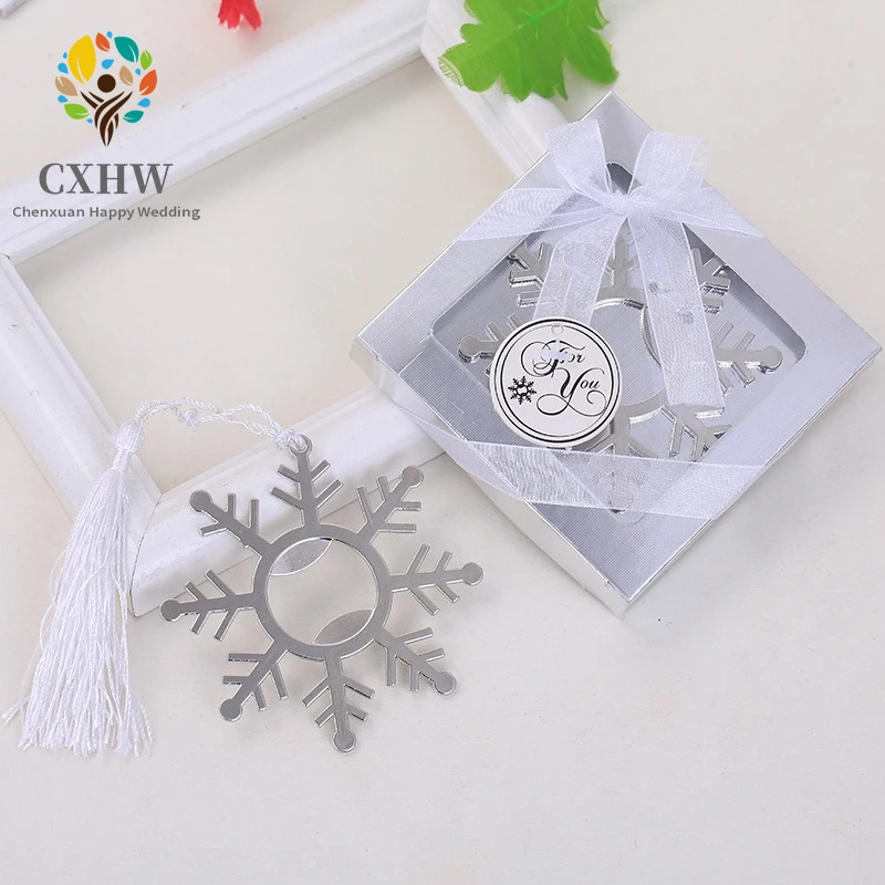 

Snowflake Shape Bottle Opener Gifts Christmas Party Favors Bar Decoration Tools Alloy Funny Package Beer Openers Presents