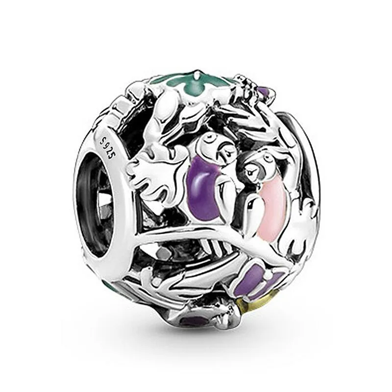 

Authentic 925 Sterling Silver Moments Jungle Creatures & Leaves Charm Bead Fit Pandora Bracelet & Necklace Jewelry