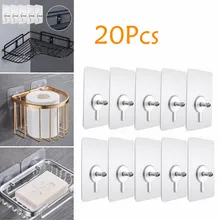 5/10/20 Pcs HIgh Quality Punch-free Screws Strong Self-adhesive Suction Cup Sucker Wall Hooks Hanger for Kitchen Bathroom Tools