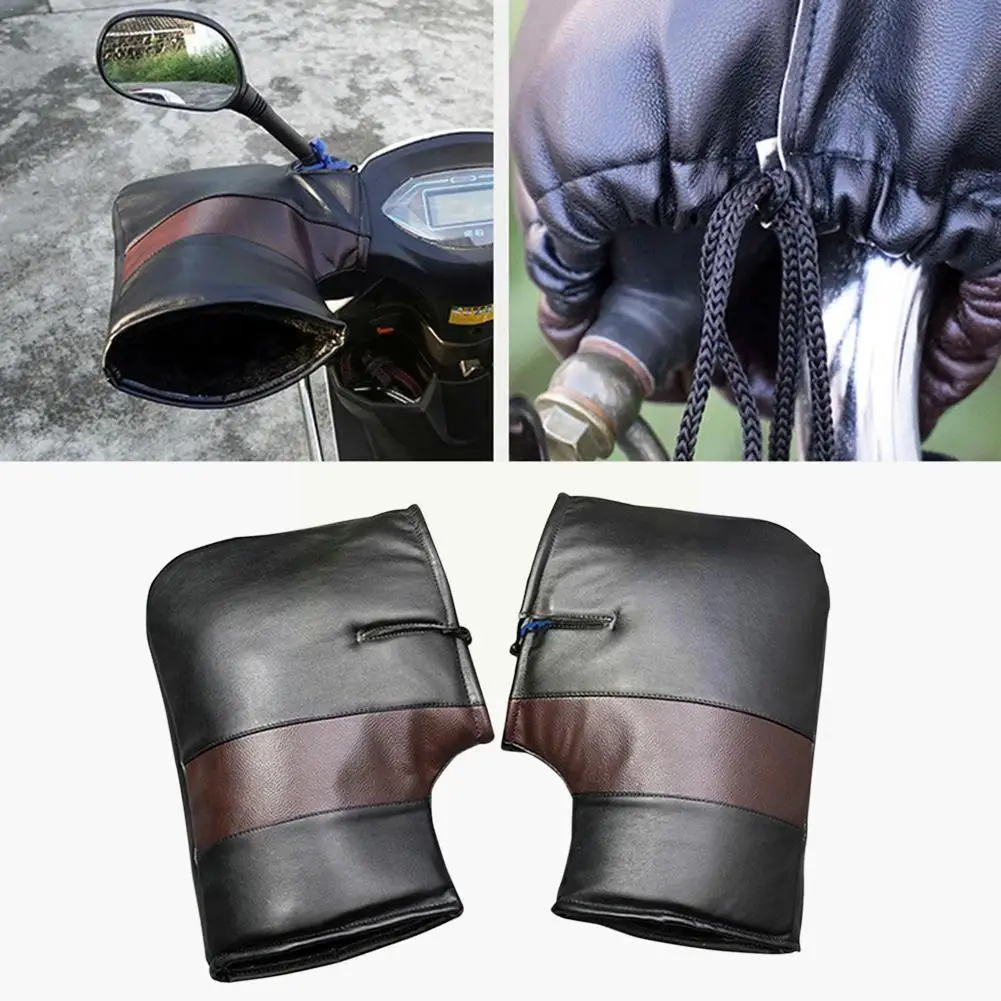 

Муфта на руль мотоцикла скутера Защитная Водонепроницаемая зимняя теплозащитная перчатка на руль электромобиля для мотоцикла G2F2