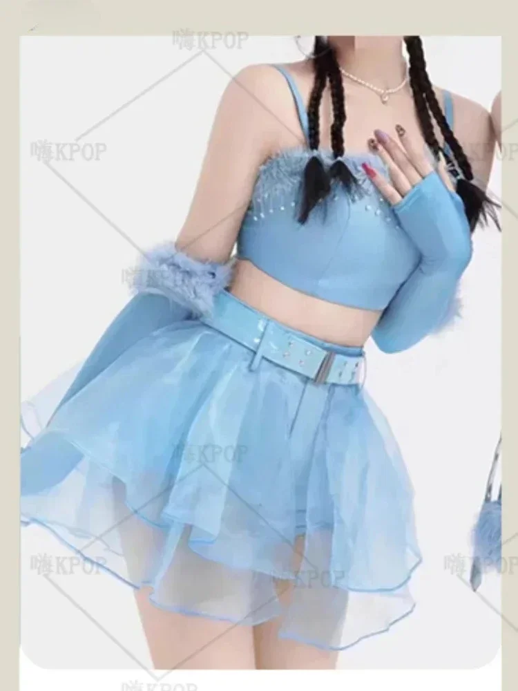 Костюм для танцев в стиле K-POP Корейская певица джаз Женский костюм выступления на