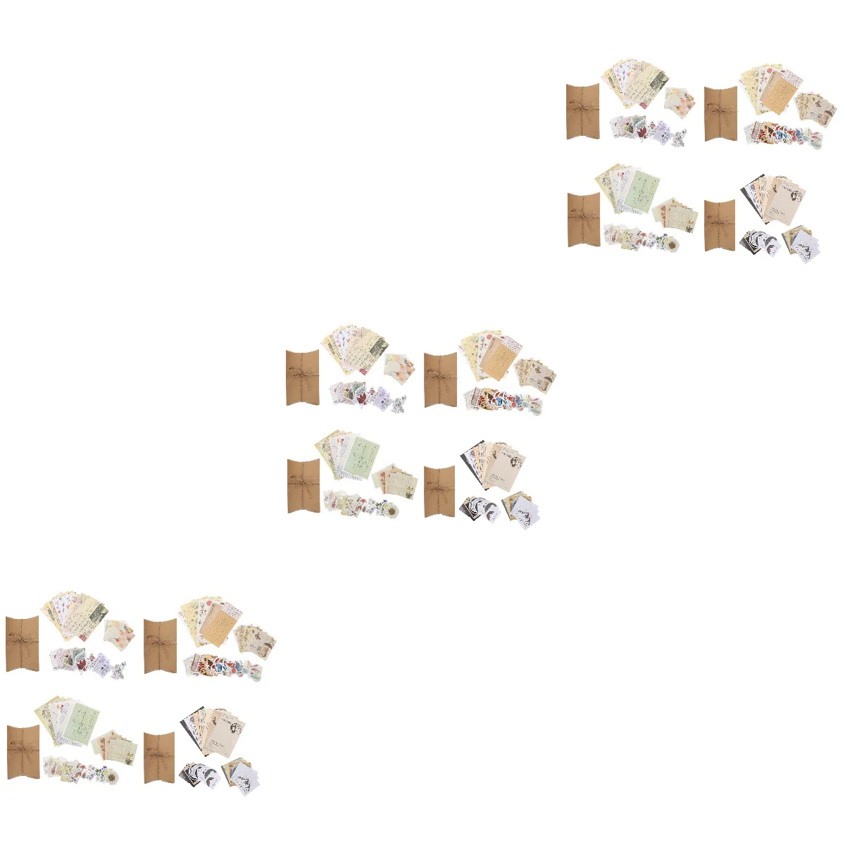 12 Sets of Creative Scrapbooking DIY Stickers Chic Scrapbook Paper Sticker