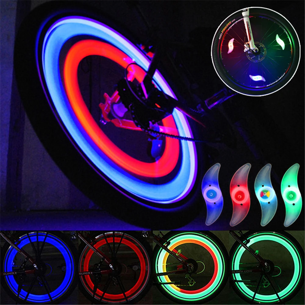 

3 Lighting Mode LED Neon Bicycle Wheel Spoke Light Waterproof Color Bike Safety Warning Light Cycling Light Bicycle Accessories