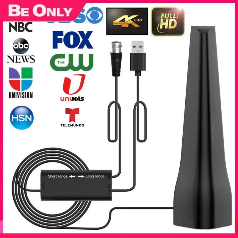 

Digital Tv Antenna Tv Antenna Signal-boosting 1080p Hdtv Antenna 4k Indoor Hdtv Amplified Signal Tv Signal Receiver 36 Dbi Mini