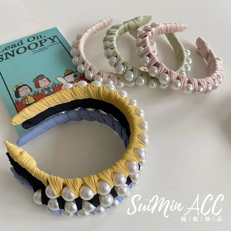 

New Fashion Women Headband Winding Hairband Gold Velvet Broad Brim Hairband Autumn Headwear Top Quality Hair Accessories