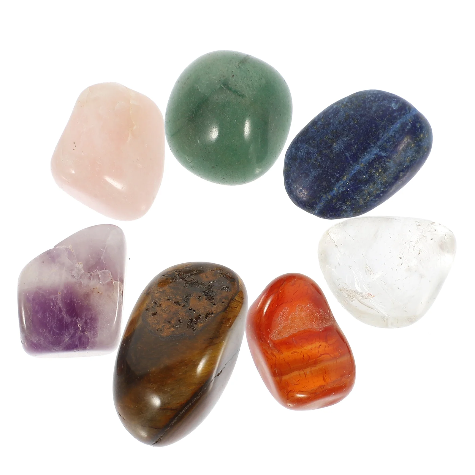 

1 Set Yoga Outfit Natural Crystal Stones Crystal Meditation Stone Decorative Stone with Bag