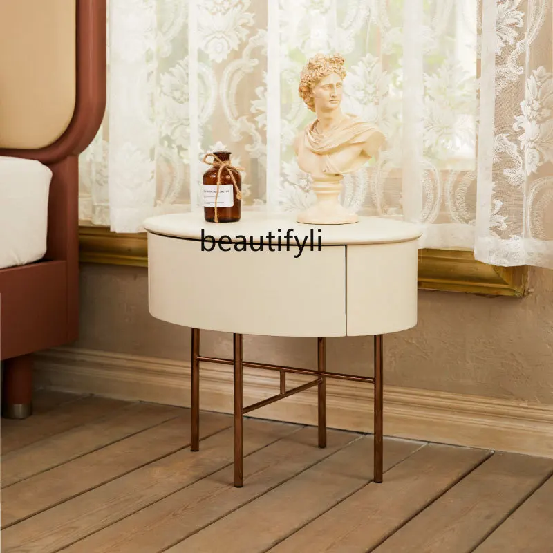 

zqModern Simple Home Light Luxury Bedside Table Bedroom Bedside Storage Cabinet Side Cabinet