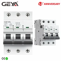 geya gym9 3p 6ka mini disyuntor din rail circuit breaker 6a 10a 16a 20a 25a 32a 40a 50a 63a ac type mcb 400v