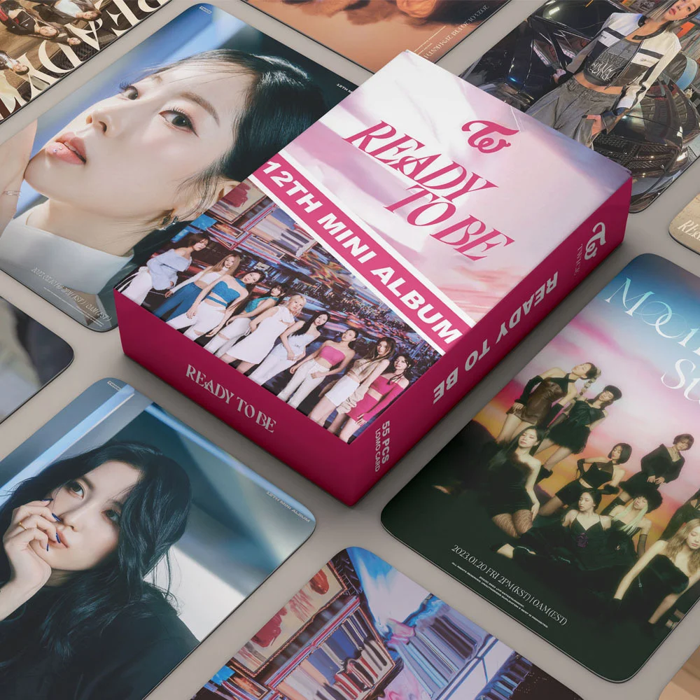 

TWICE Lomo Cards New Album Ready To Be High Quality HD Photo Cards Postcard Momo Idol Cards Fans Gift 55Pcs/Set KPOP