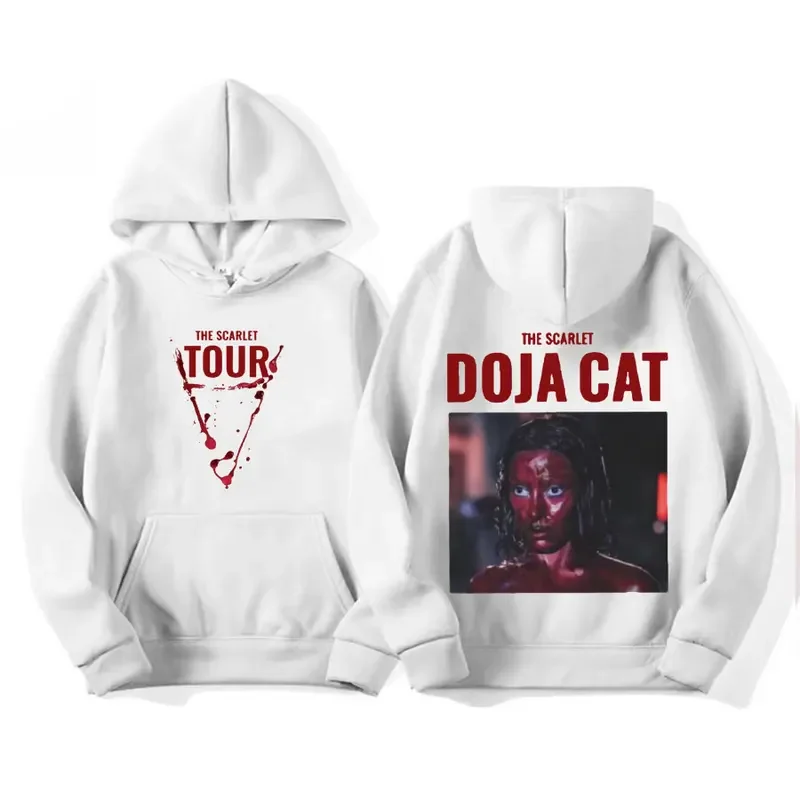 Doja Cat The Scarlet Tour 2024 графический капюшон для мужчин и женщин винтажная уличная
