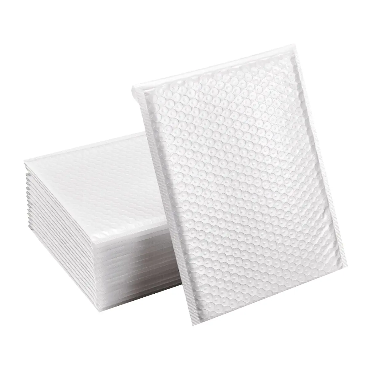 

Hysen 100Pcs Manufacturer Multiple Sizes White Color Thick Packaging Bags With Bubble Padding For Business Mailing Gift
