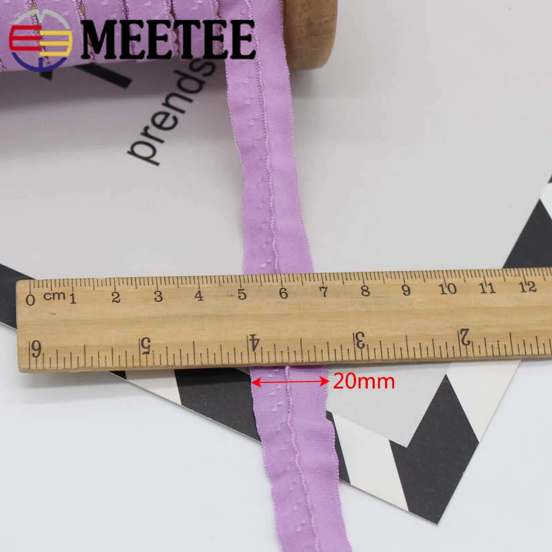 Meetee 22/45 м 11 мм нейлоновая эластичная лента для нижнего белья Наплечные ремни