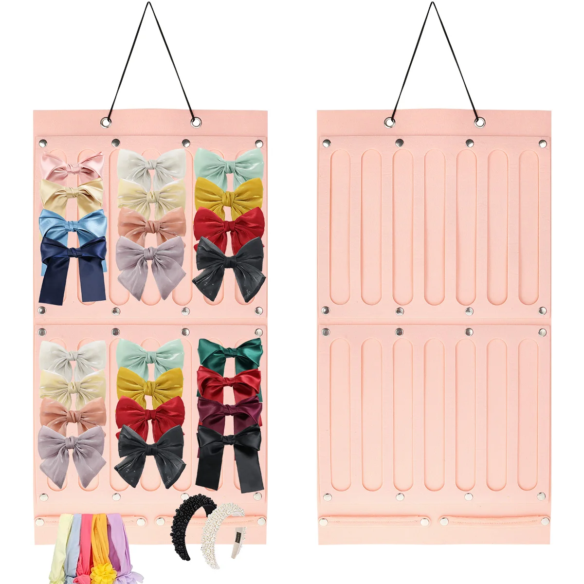 

Pink Hair Bows Holder Large Kid Gifts Wall Hanging Hair Bows Organizer Storage Display Wall Hanging Decoration Home Decors