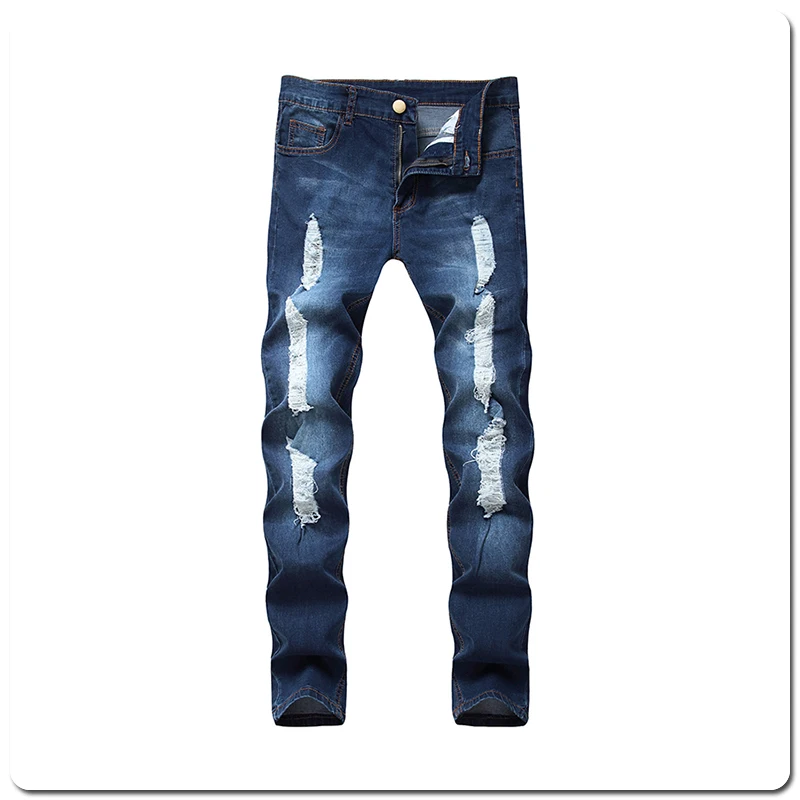 Kenntrice 2022 Men's Jeans Slim Ripped Casual Designer Stylish Style Skinny Fashion Walking Denim Pants For Man Fit Streetwear