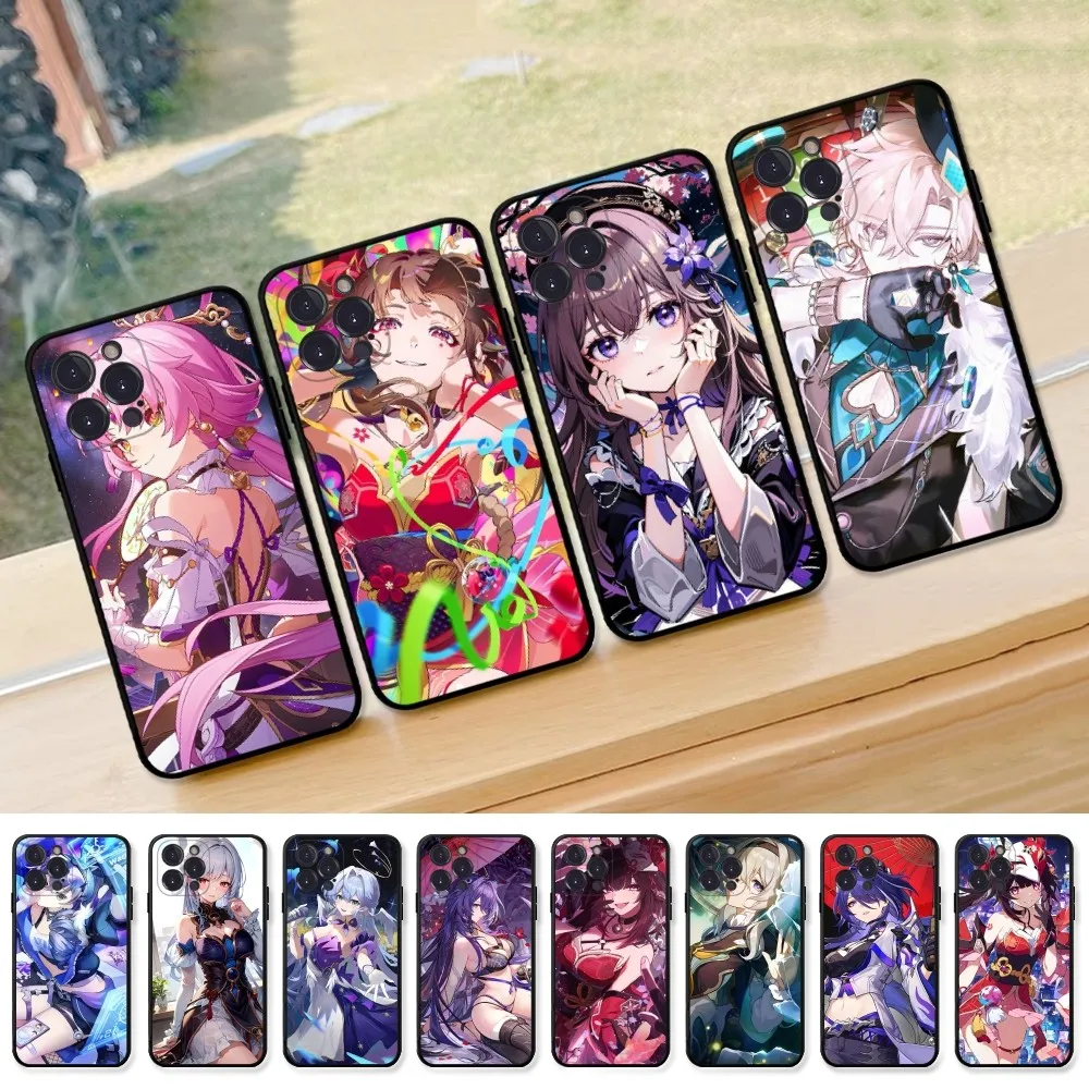 Чехол Honkai для iPhone 15 8 7 6 6S Plus X SE 2020 XR XS 14 11 12 13 Mini Pro Max