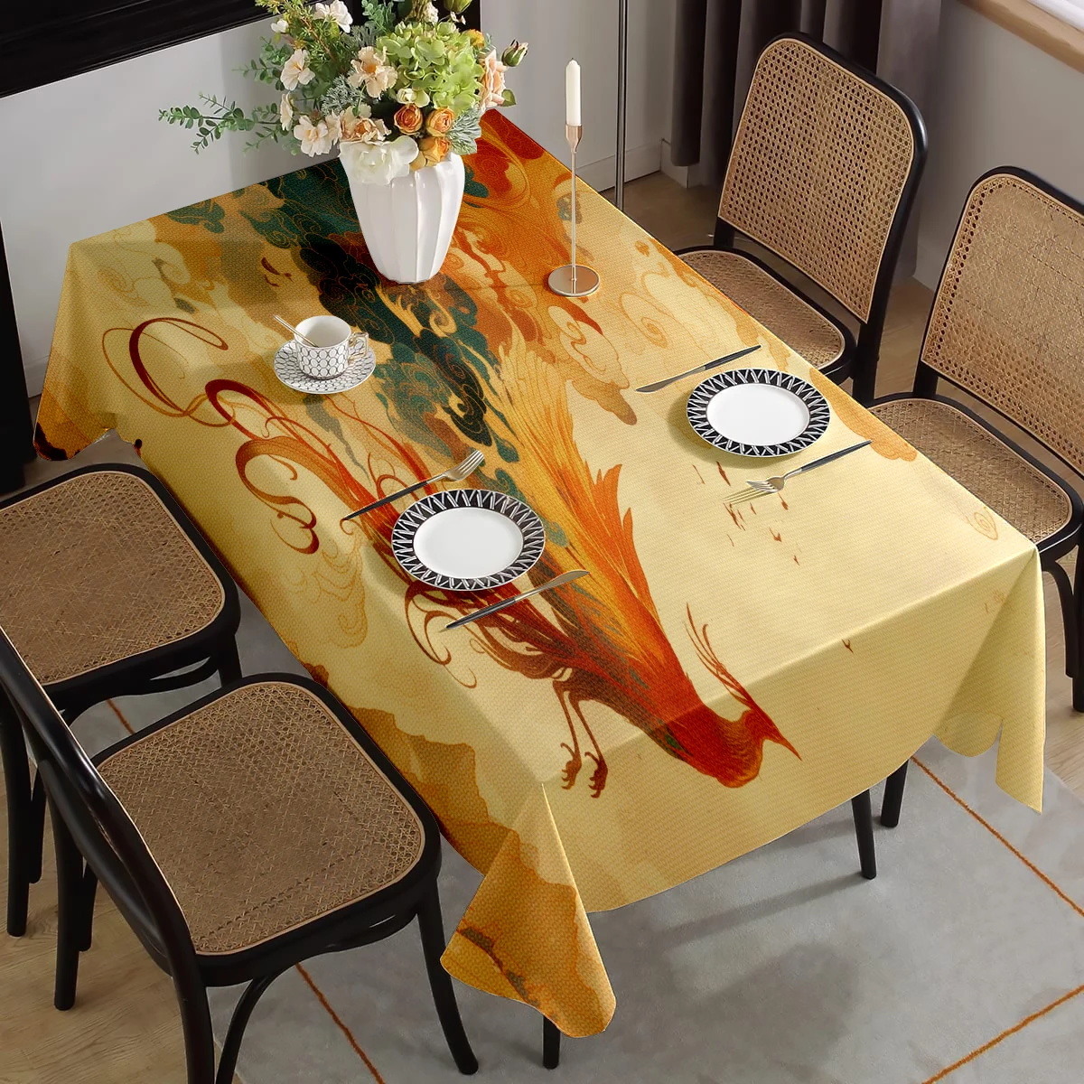 1 шт. китайская скатерть для обеденного стола одноразовая подходит украшения