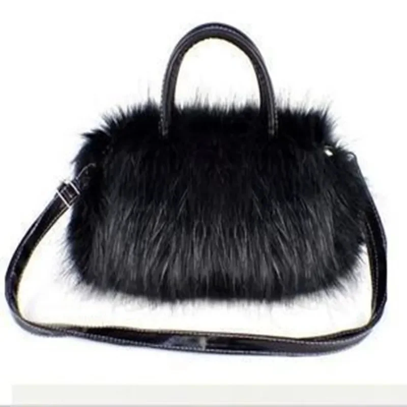 

Korean New Winter Plush Bag Long Fur Handbag Women's Crossbody Bag Fashion Trend Shoulder Bag Purses and Handba
