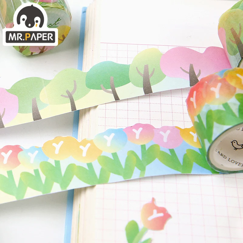 Mr. Paper 8 видов конструкций Lovers Letter's Alien-shaped васи лента серия квестов креативная