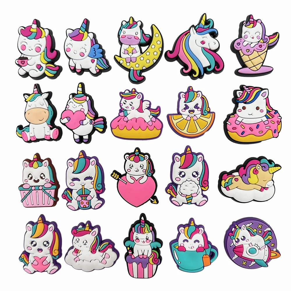 100pcs/Set Cartoon Anime Boys Girls Shoe Accessories PVC Garden Sandals Decorations For Croc Jibz Charms Kids Birthday Gifts