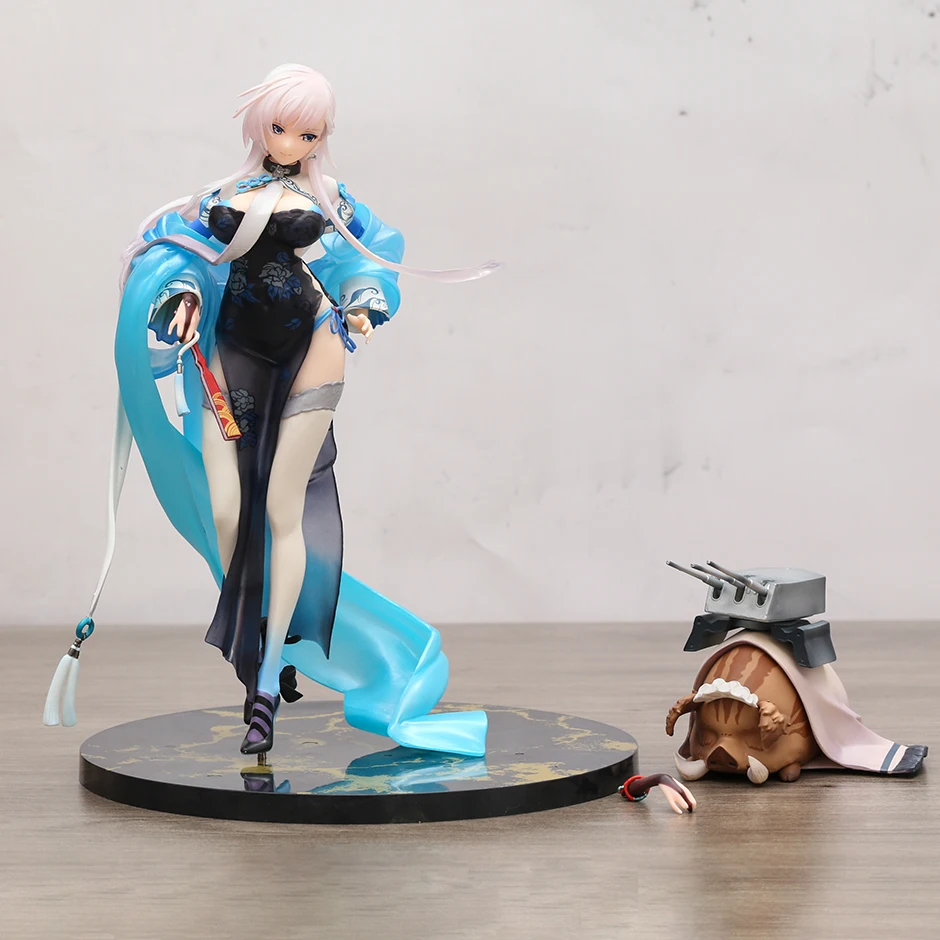 

26cm Azur Lane Game Figure HMS Belfast Roses Of The Colourful Clouds Sexy Girl Figurine PVC Statue Model Decora Toy Gift