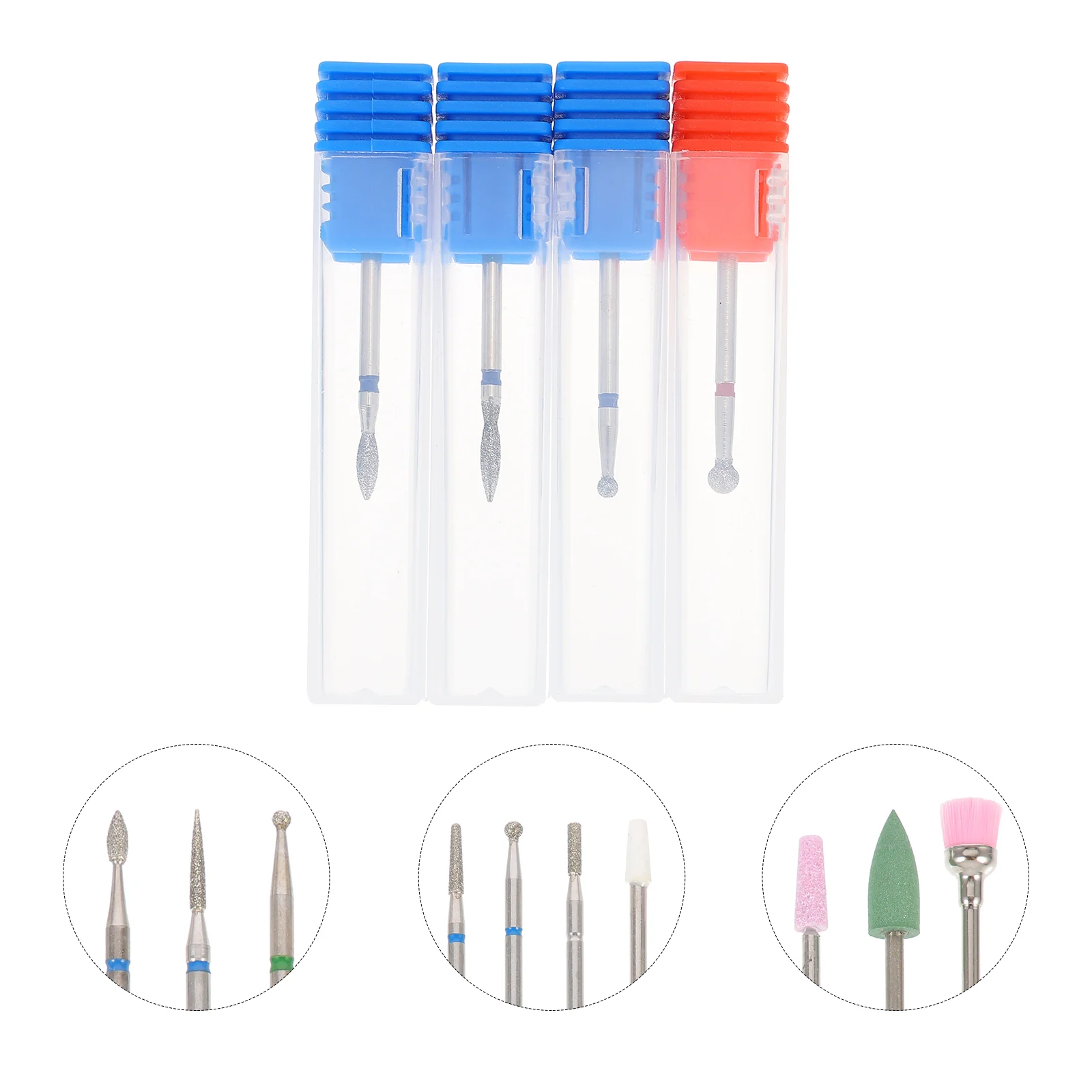 

4Pcs Professional Nail Drill Bits Set Nail Tools Nail Kits Drill Bit for Nails