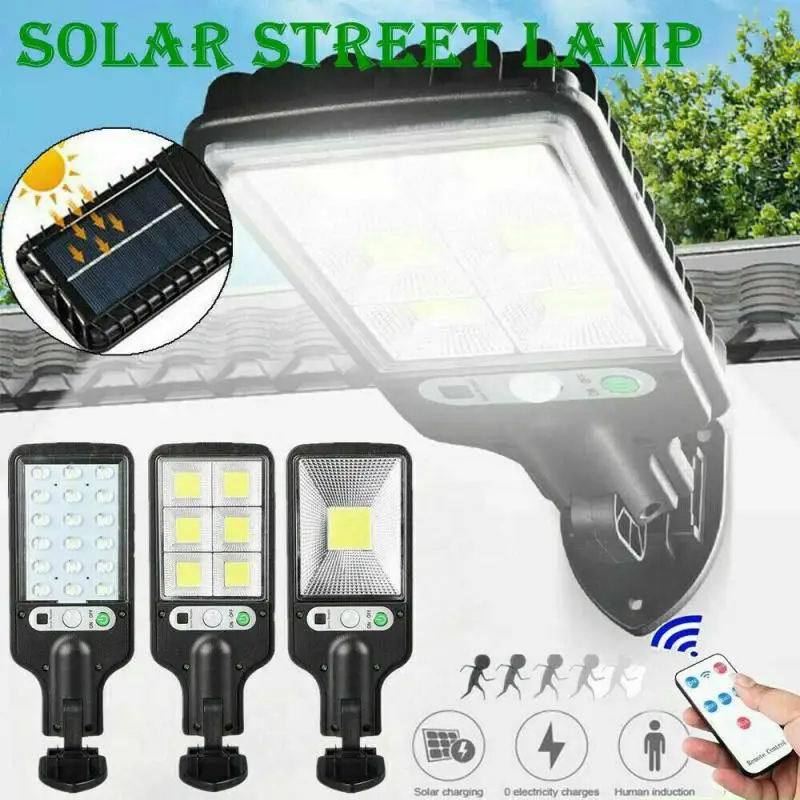 

Уличные светодиодные уличные фонари на солнечной батарее, водонепроницаемый датчик движения, охранное освещение для сада, датчик движения,...