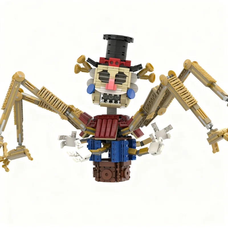 Набор для сборки конструктора MOC Fnaf Secret Mimic Bigtop Games Display Challenge (1065 деталей) – коллекционная модель, подарок (art.: 3920dc159a903) - 3920dc159a903