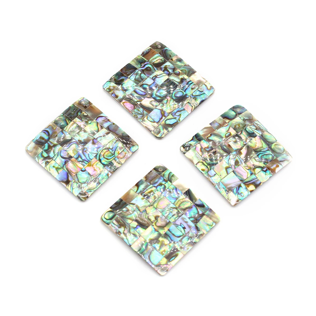 

Natural Abalone Scallops Shell Pendant Rhombic Shape Exquisite Charms for Jewelry Making Diy Personality Necklace Accessories