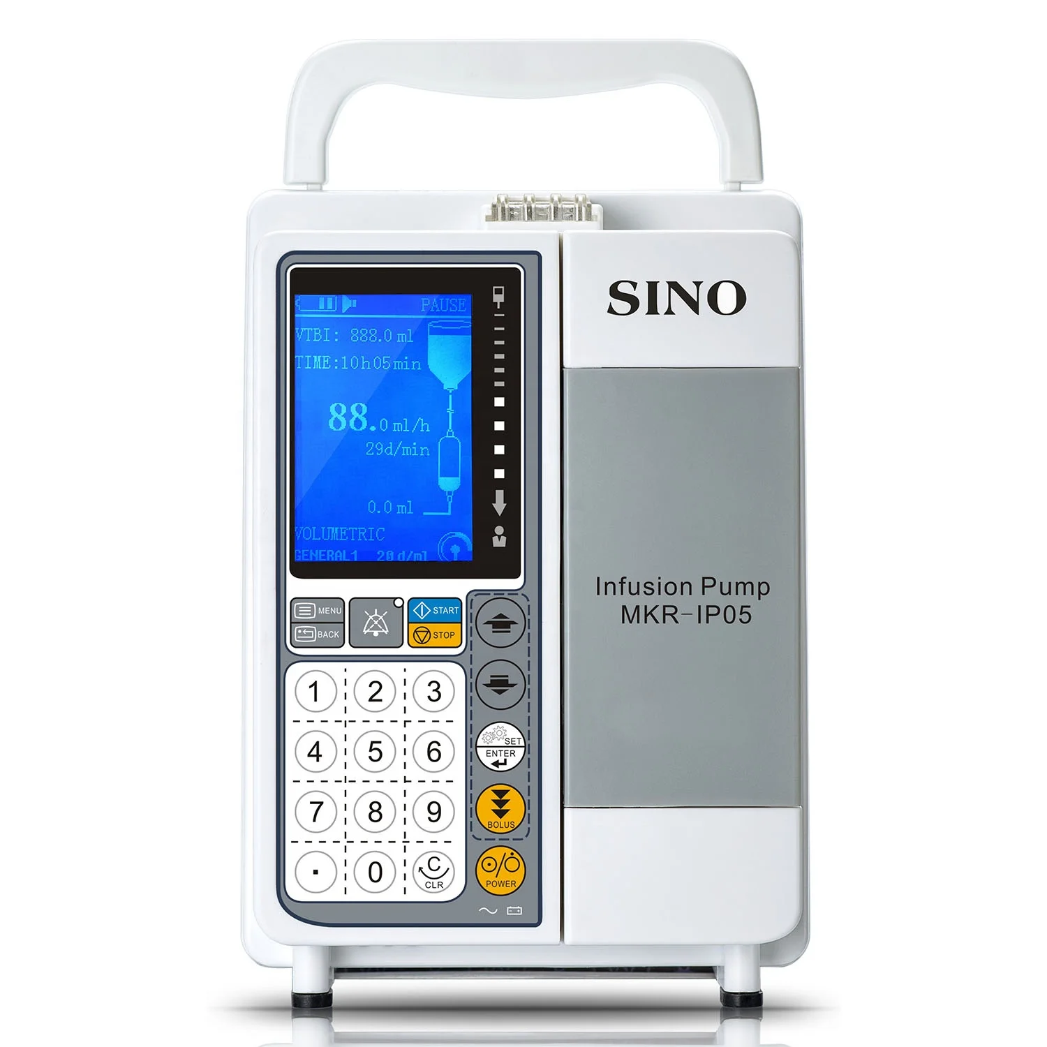 

Medical Infusion Pump LCD Display portable automatic Volumetric IV Fluid syringe infusion pump for sale