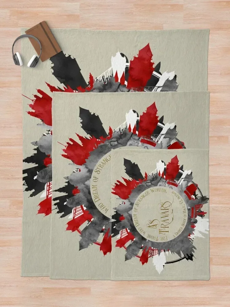 Как travars. Для тех кто мечтает о незнакомых мирах. Темный оттенок магии. Плед одеяло