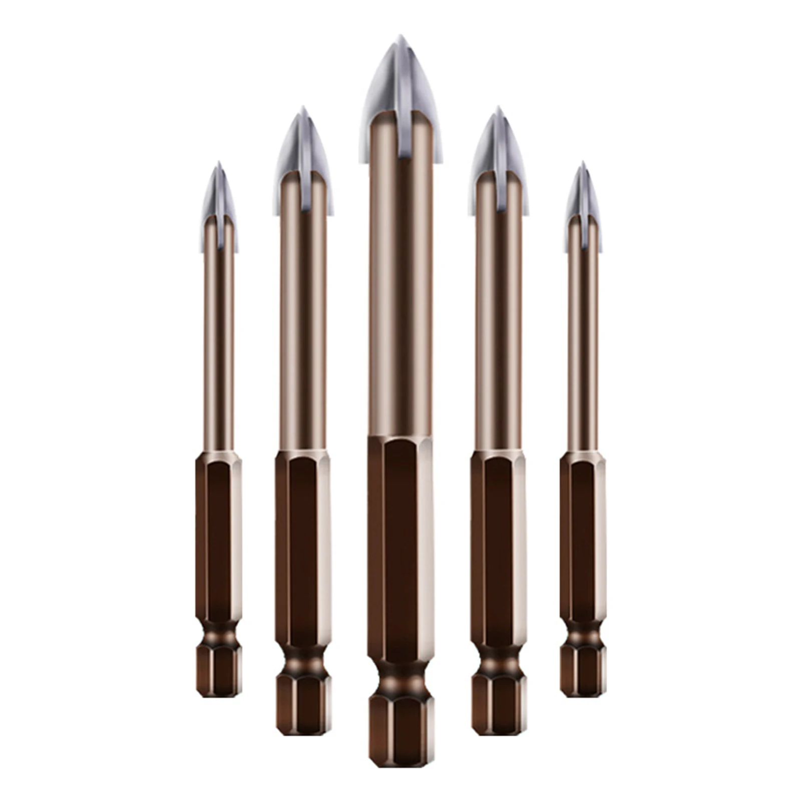 

Universal Drilling Tool Set 3-8mm 5pcs Efficient Drilling Tool Polished Cemented Carbide Drill Bit Breaking