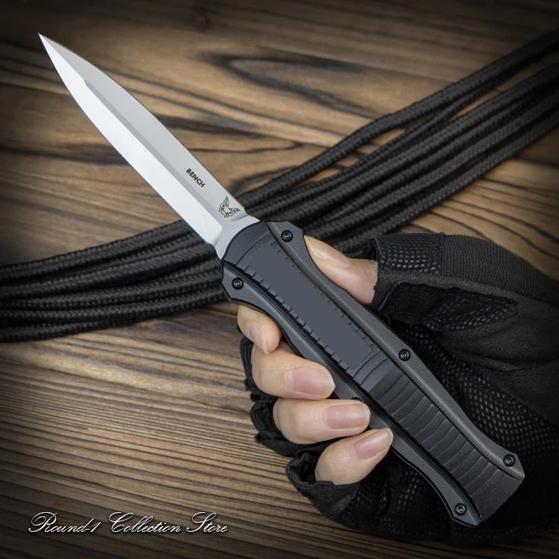 

BM Knives Infidel 3300BK 3300 OTF Tactical Knife Bench D2 Blade Made Military EDC Self Defense Pocketknives Pocket Knife B2