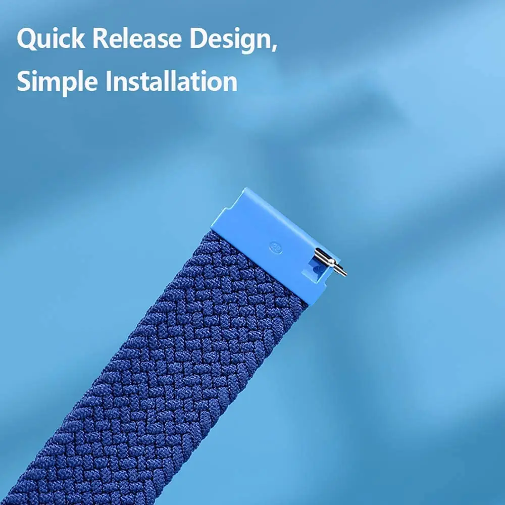 Фото Плетеная одиночная петля 20 мм 22 мм для Amazfit GTS/4/3/2/2e/GTS2 Mini/GTR 4/3 pro/2e/stratos 2/3, браслет-часы Amazfit bip 6 5 ремешков №3