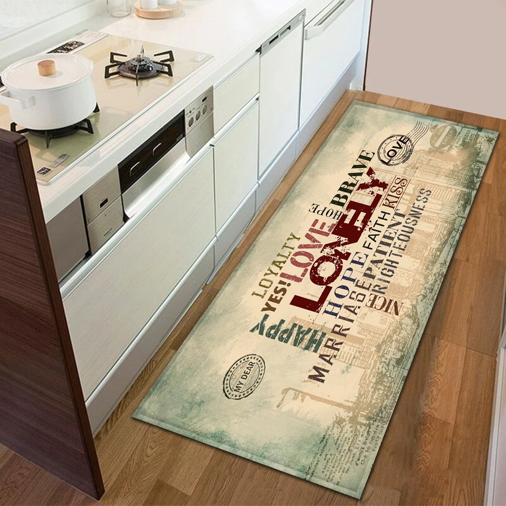 

Скандинавский кухонный коврик, ковер для спальни, домашний коридор, напольное украшение, ковер для гостиной