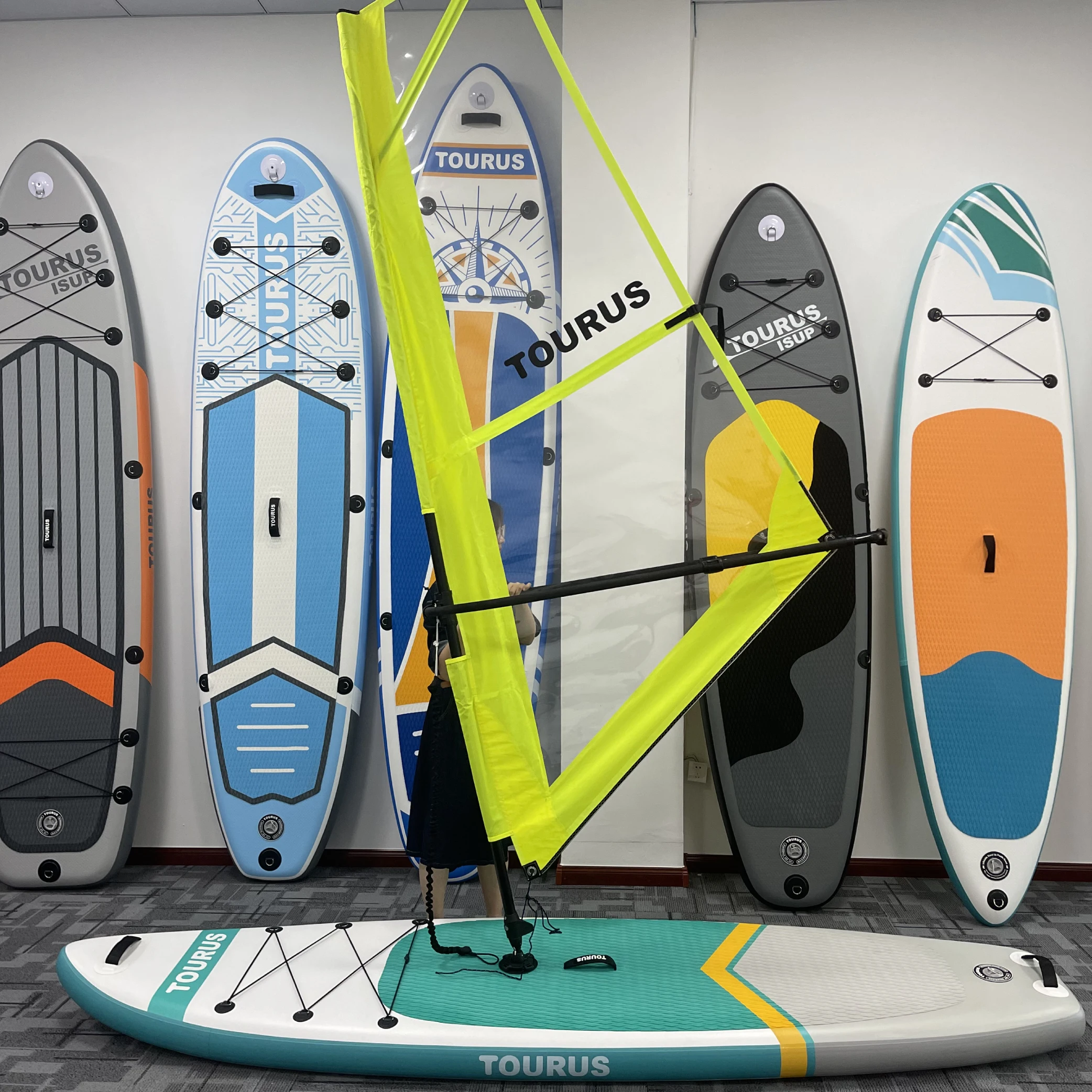 Профессиональная круглая лопастная доска надувная для серфинга парусный спорт