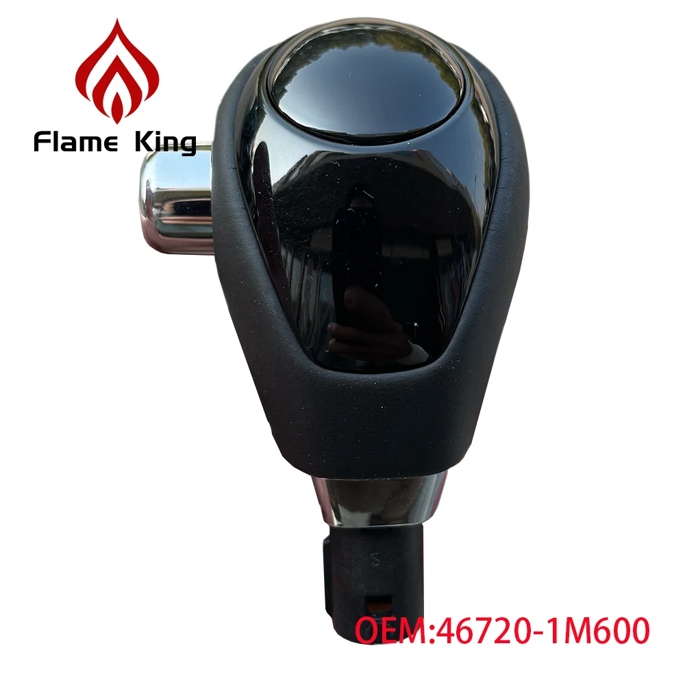 Фото Ручка переключения передач Flame King для Kia K3, K5, Optima, Rio, Ceed, Soul, кожаная, для автоматической коробки передач №1
