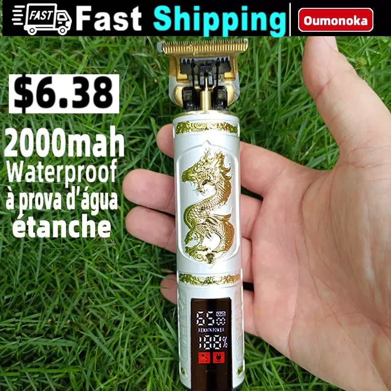 

Professional Electric Hair Clipper Rechargeable Shaver Beard Trimmer for Men Cordless Hair Cutting Machine Beard Barber Hair Cut