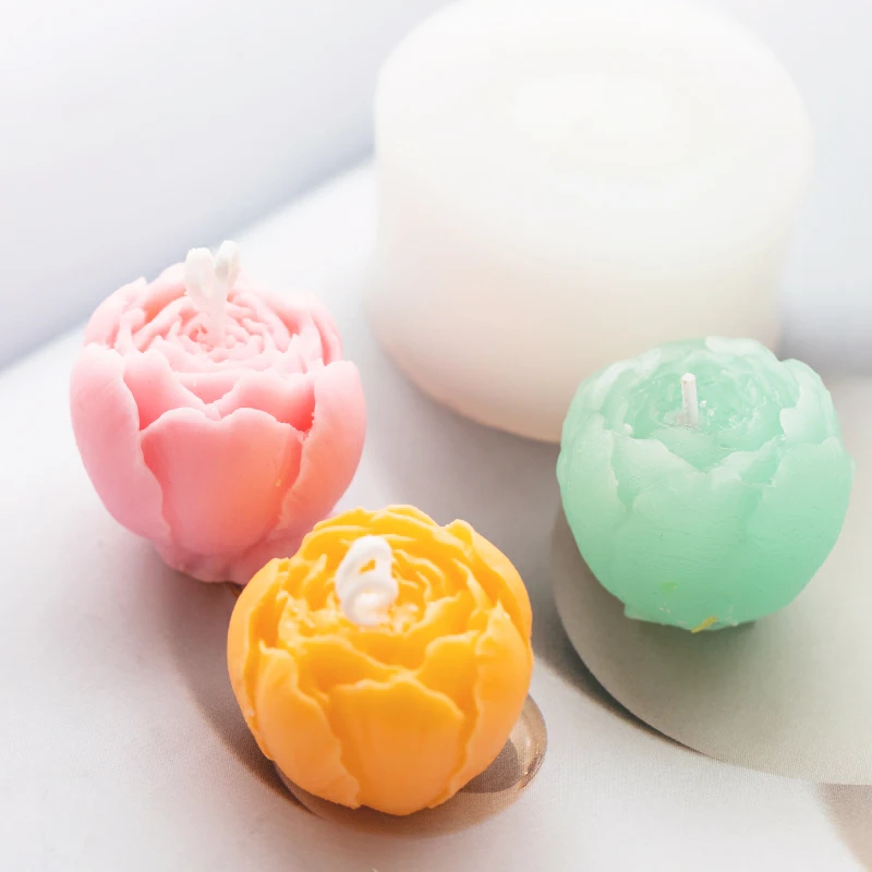 

1pc Rose Shape Cake Mould DIY Chocolate Fondant Candle Wax Silicon 3D Soap Clay Resin Mold Cake Decoration Baking Tool Moulds
